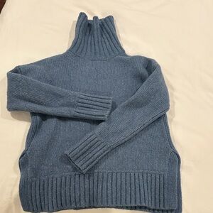 Everlane Slate Blue Turtleneck Sweater